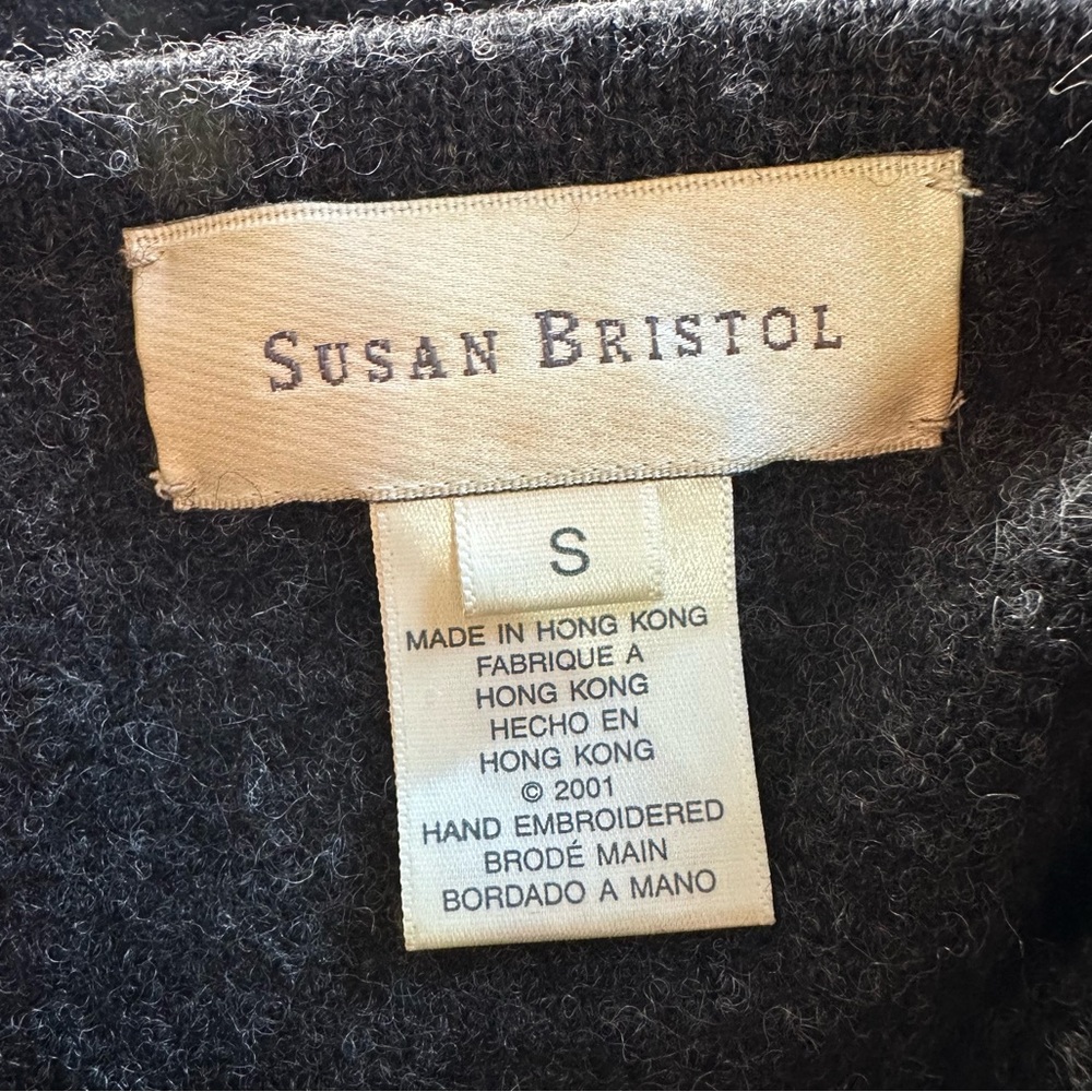 Susan Bristol 100% Wool Vintage Cardigan size small - Picture 6 of 8